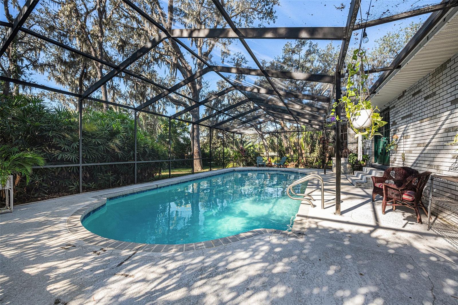 9' deep pool (27,000 gallon) - newly resurfaced and retiled!