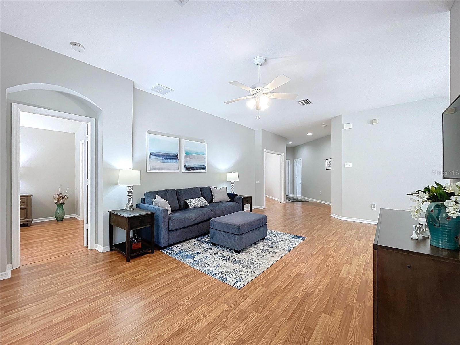 Door into master bedroom from living room