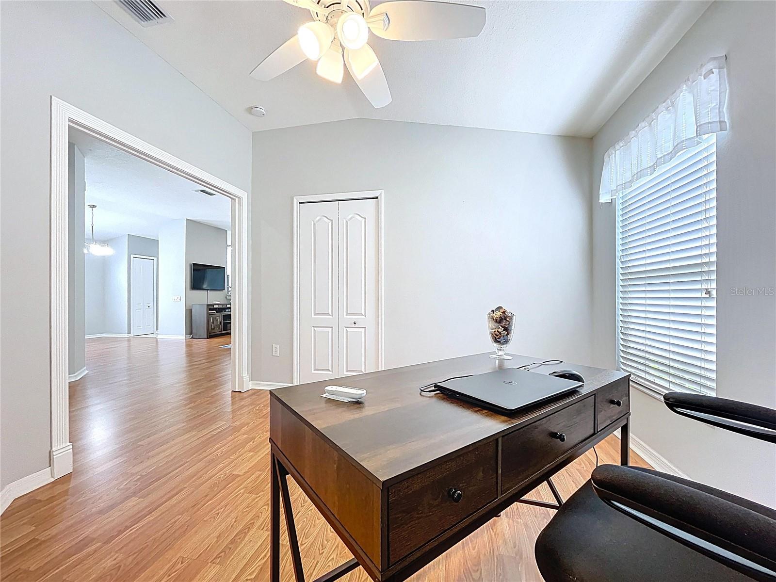 3rd bedroom or office with closet