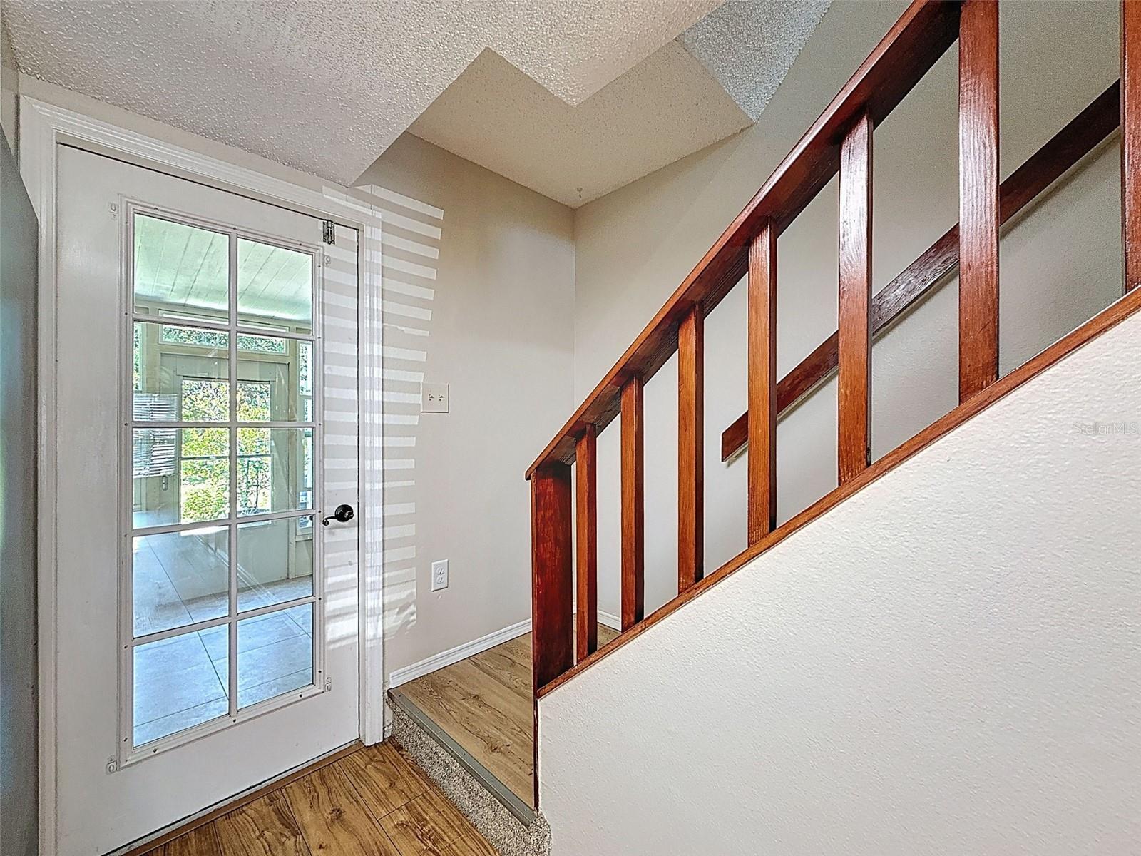 Stairway and Back door