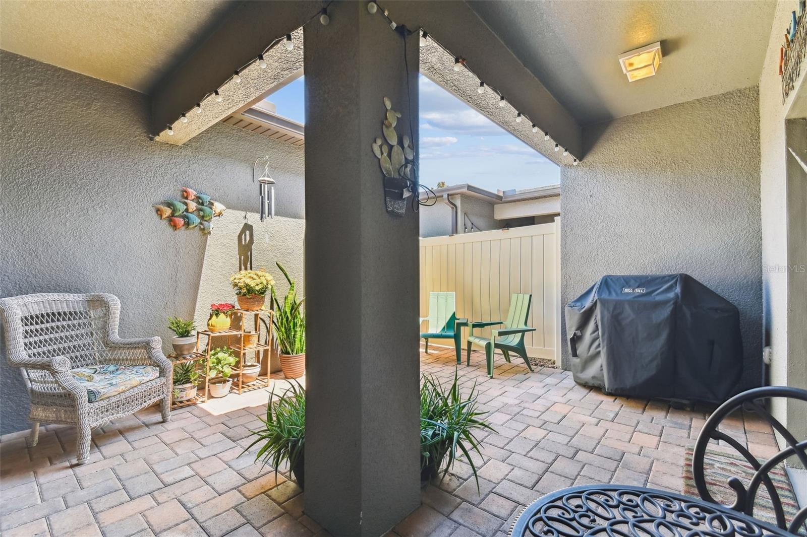 Private patio