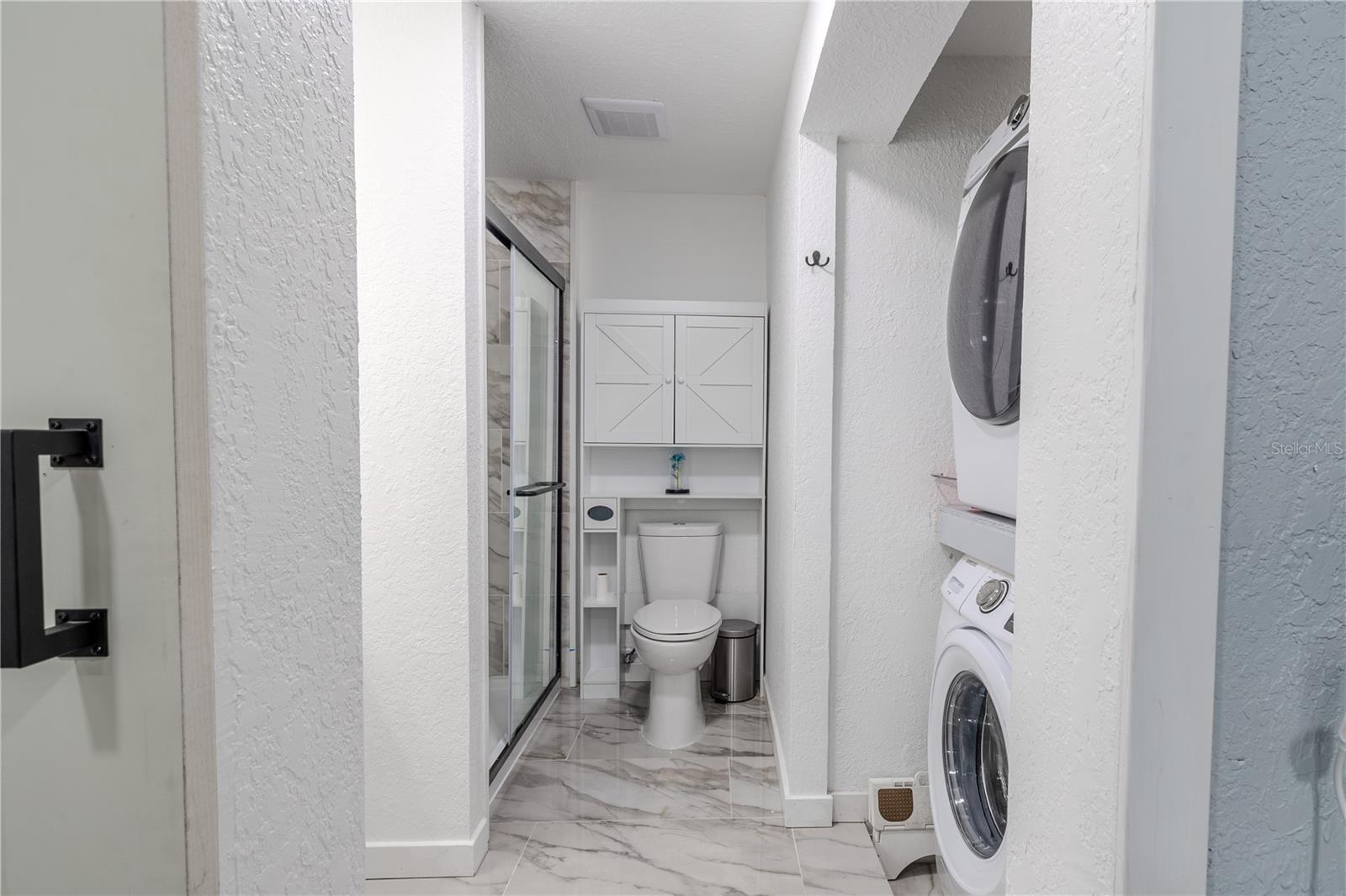 Master bathroom with shower