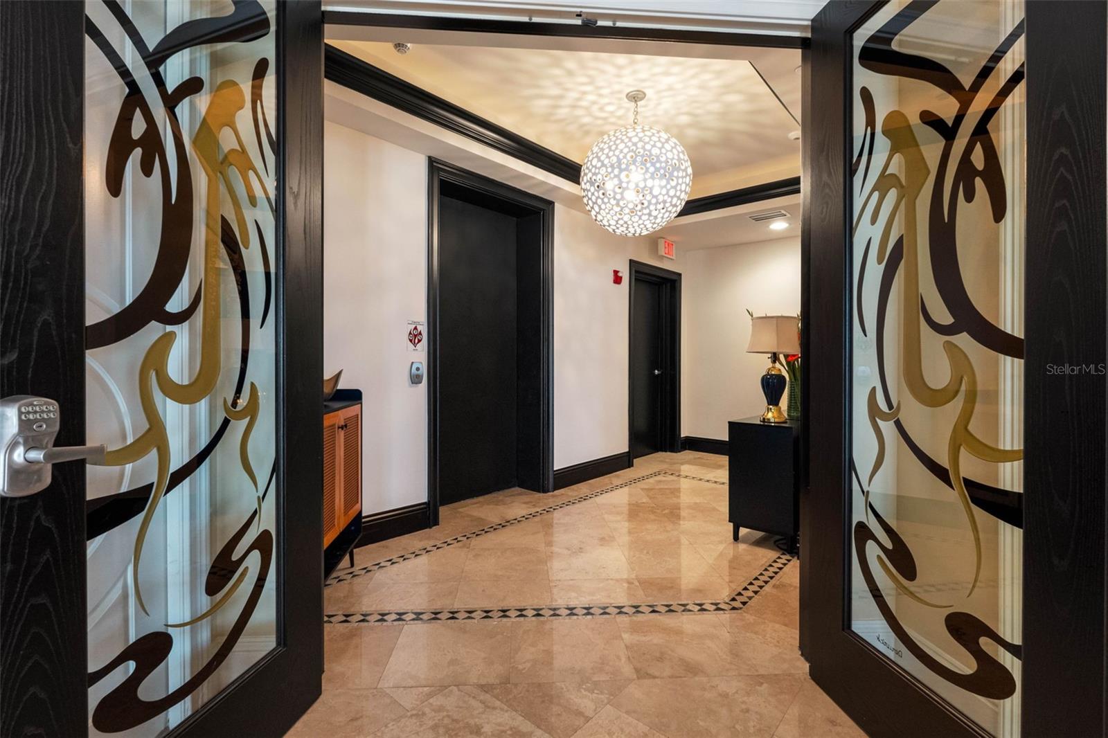 to private elevator from unit