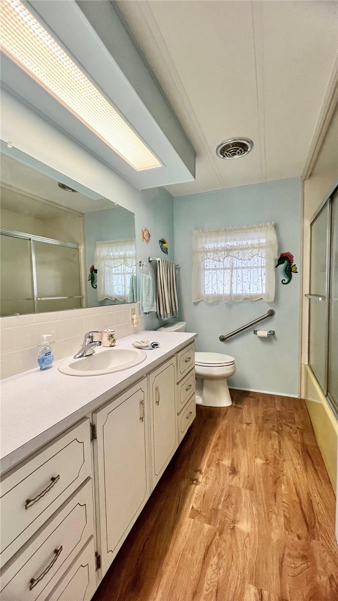 Hallway bathroom