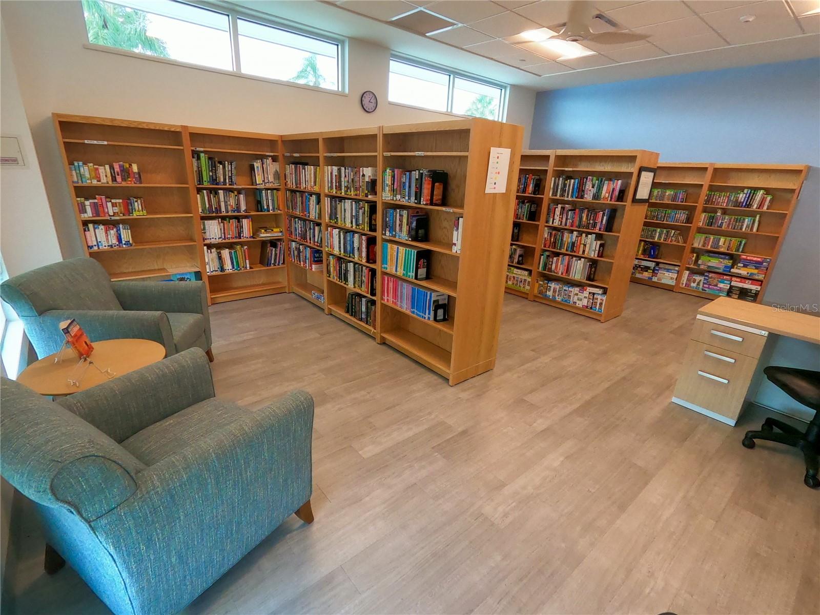 Library in the clubhouse
