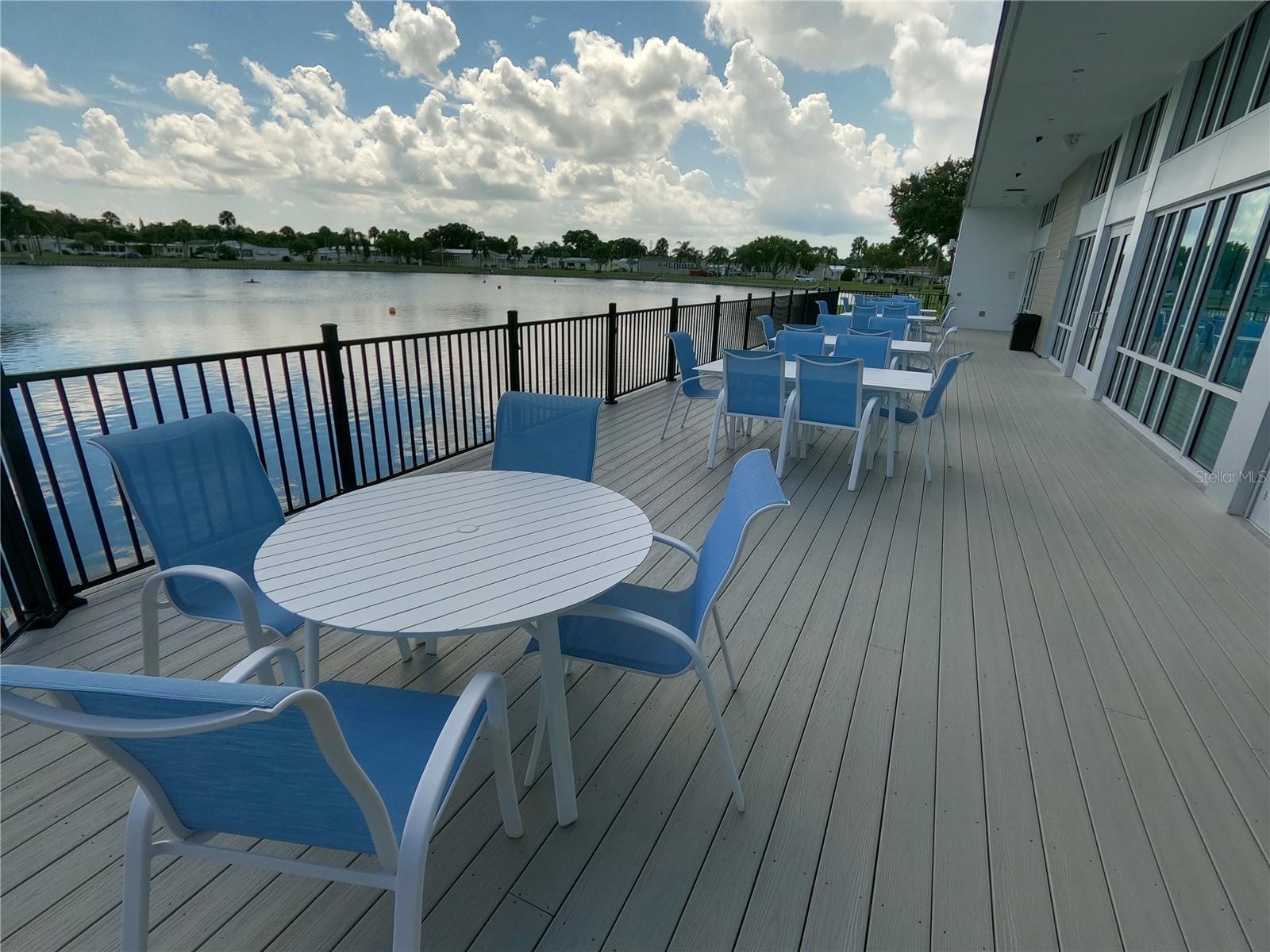 Back deck of the clubhouse