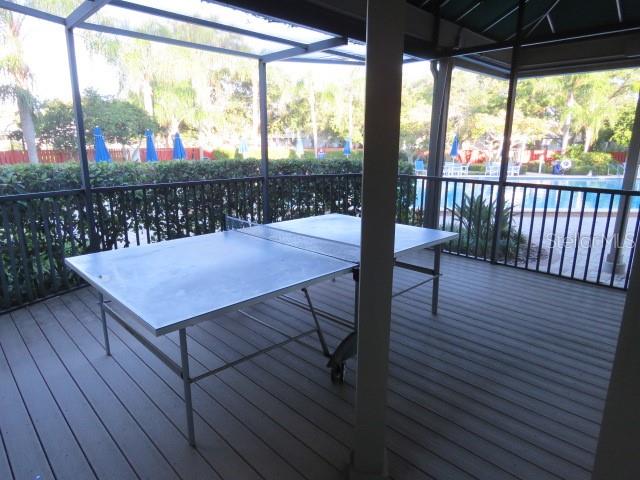 There's even a ping pong table??
