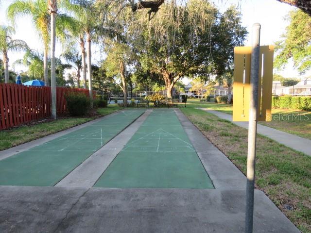 And for the mature crowd "or not" there is shuffle board.