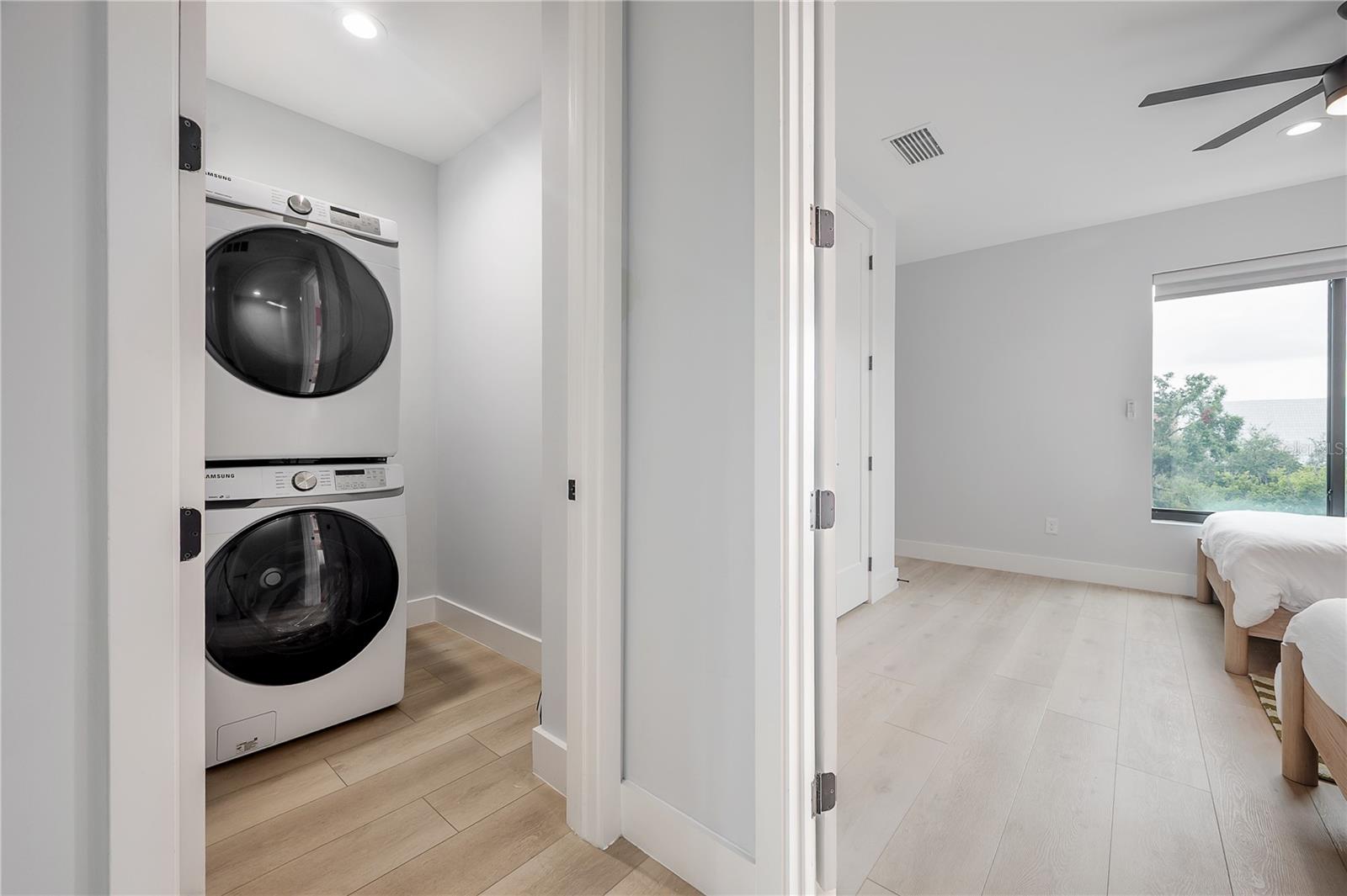 third floor laundry closet
