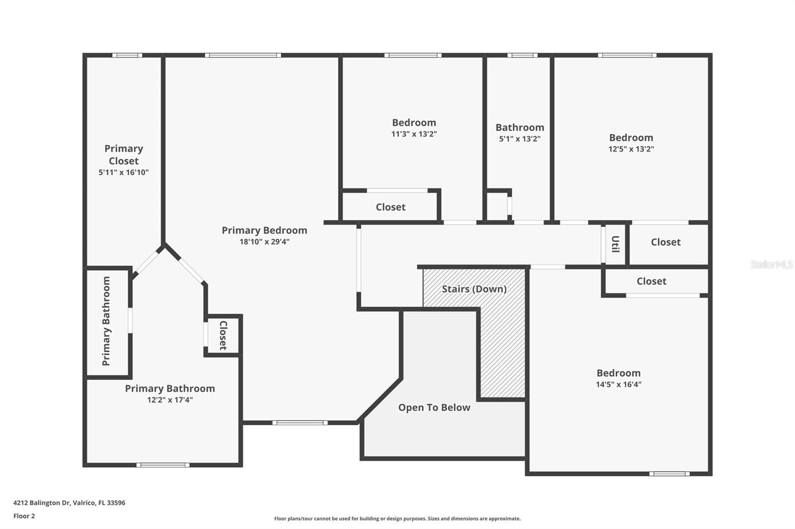 Upstairs Floorplan
