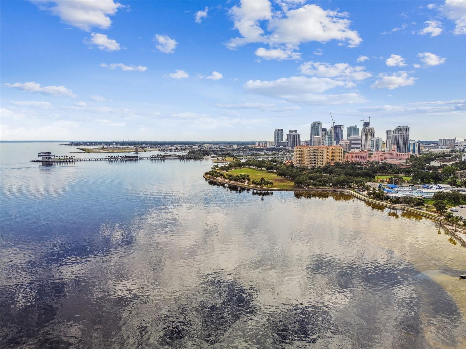 Peak towards downtown St. Pete