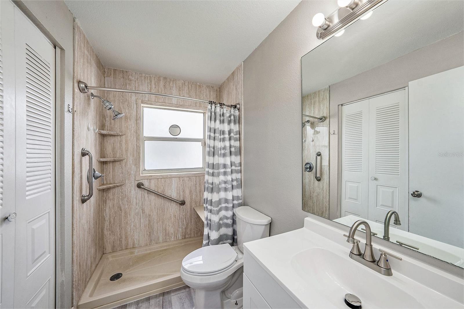 Primary bath with walk in closet