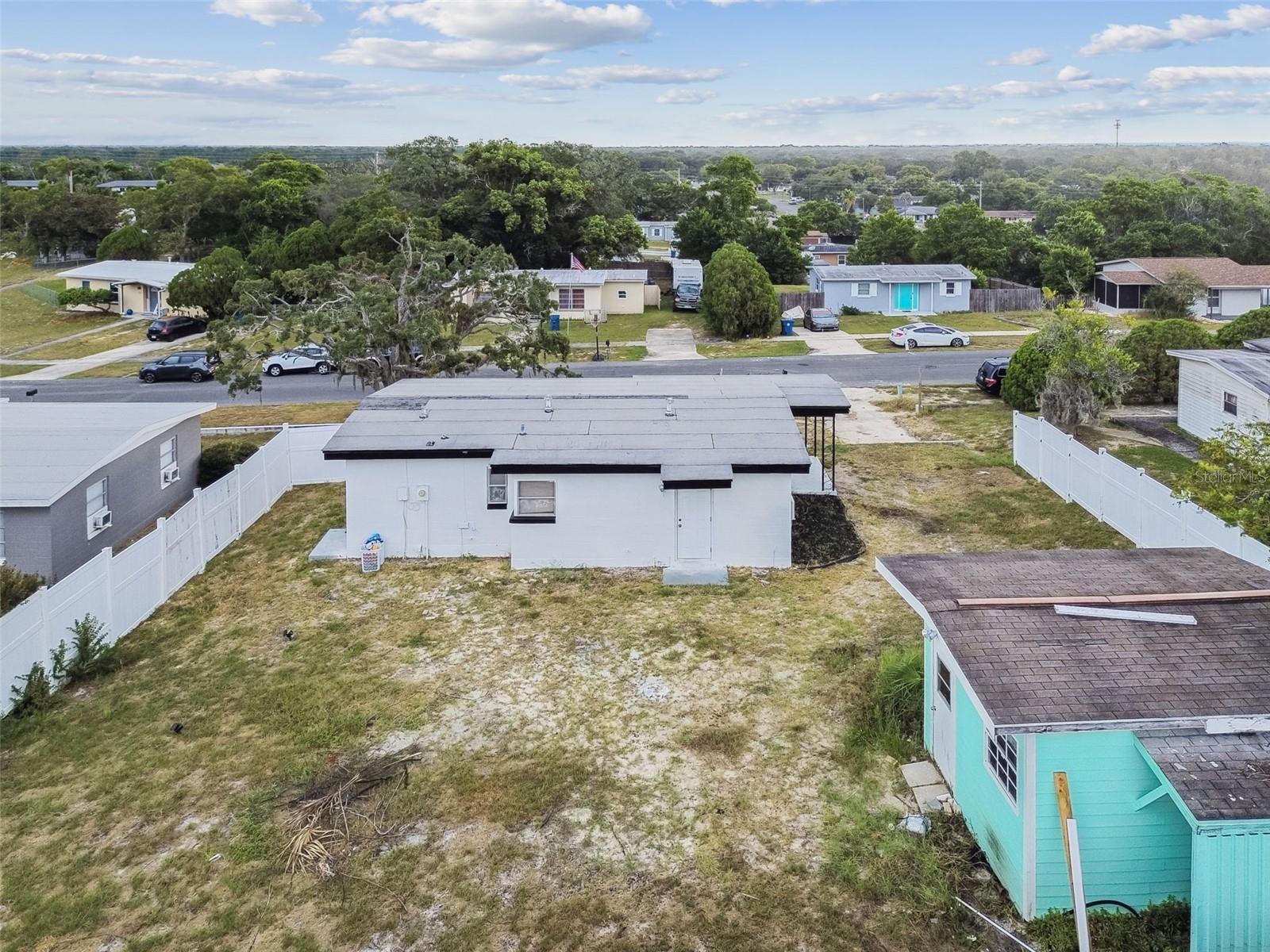 Aerial lot view