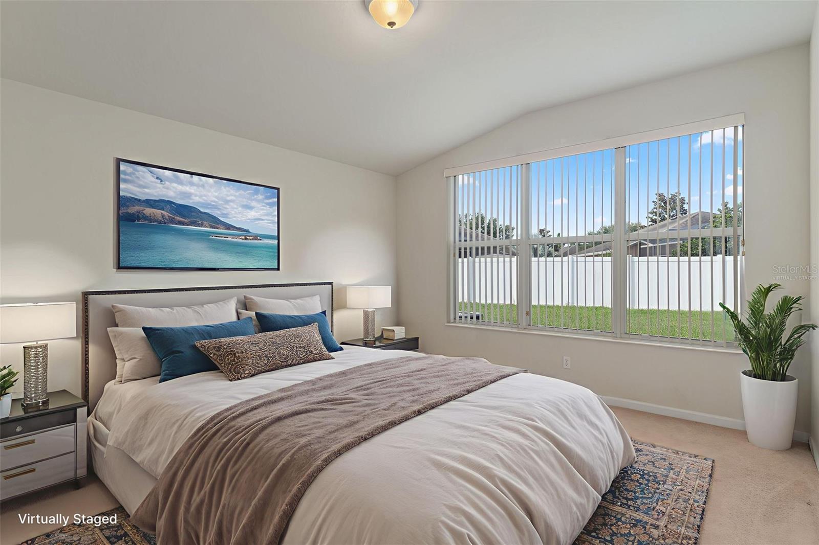 Virtually Staged Primary Bedroom