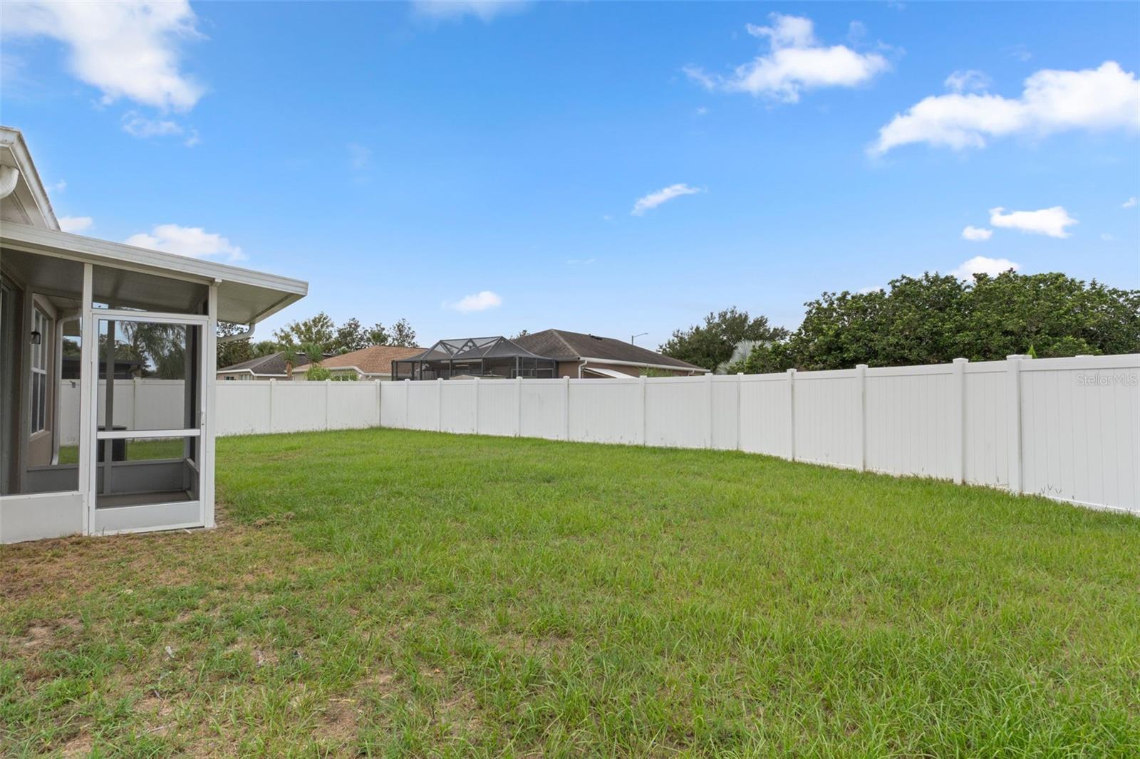 Fenced Backyard