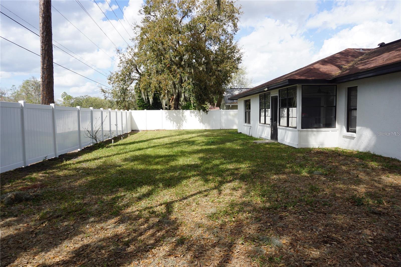 Large Backyard