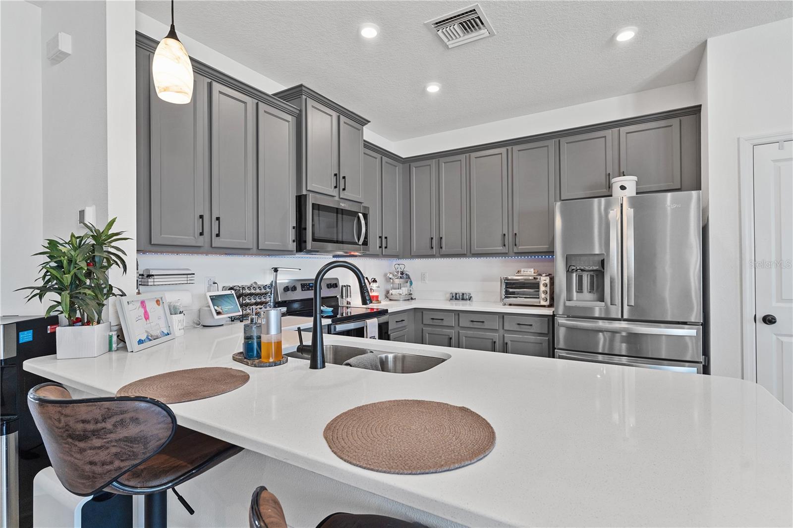 Kitchen and Bar View