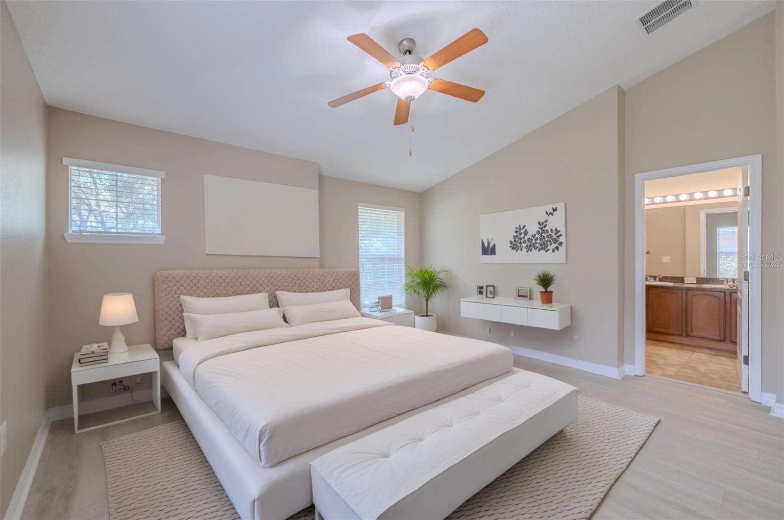 Virtually Staged Primary Bedroom