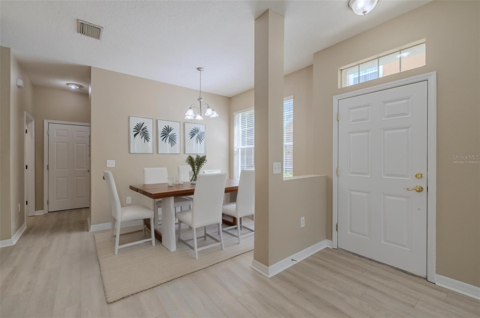 Virtually Staged Dining Room