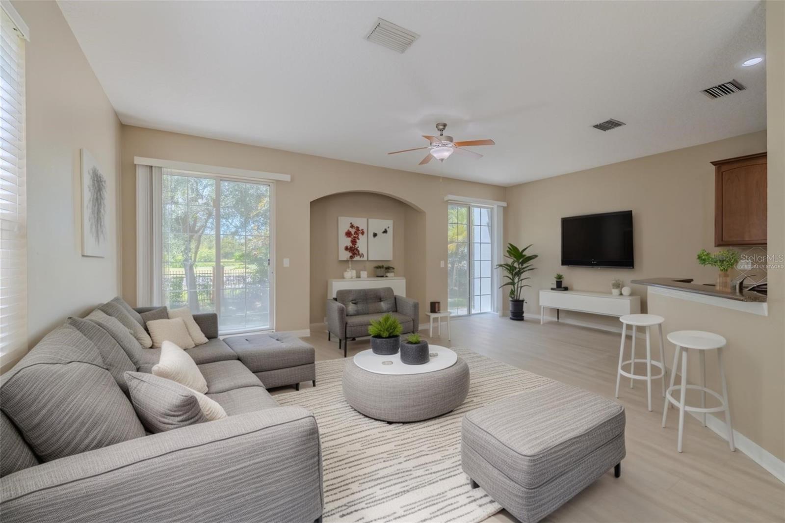 Virtually Staged Living Room