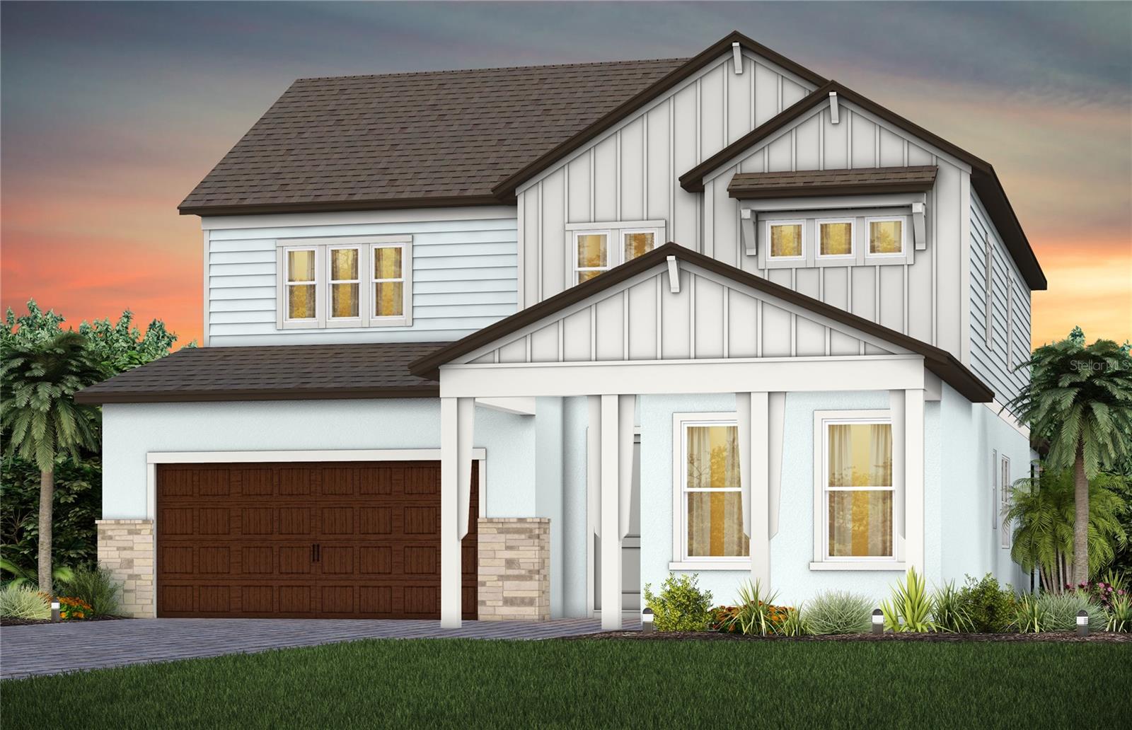 Exterior Rendering, Elevation FH2