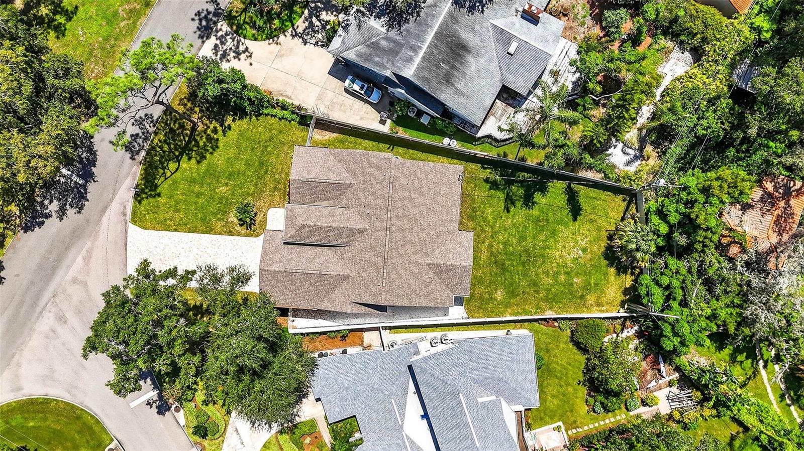 Aerial view of home