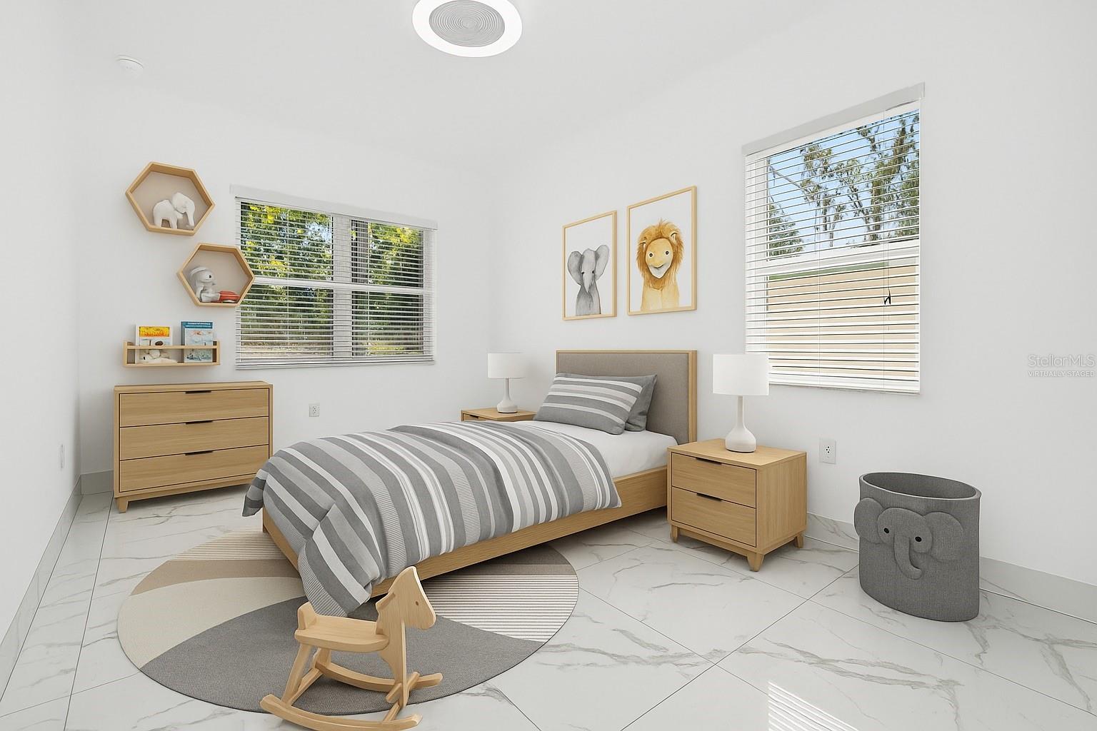 Bedroom 4 - virtually staged
