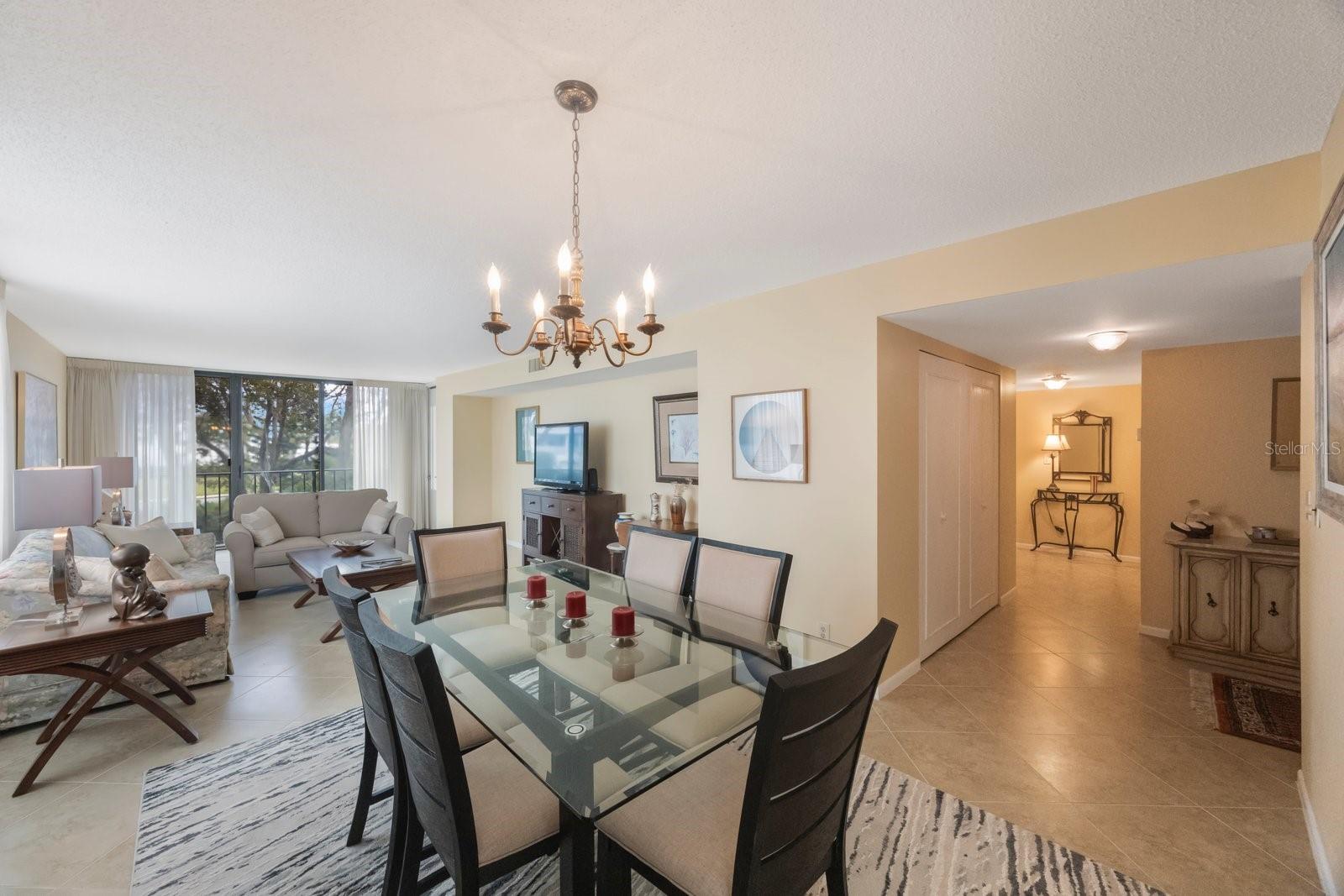 Main living and dining area.