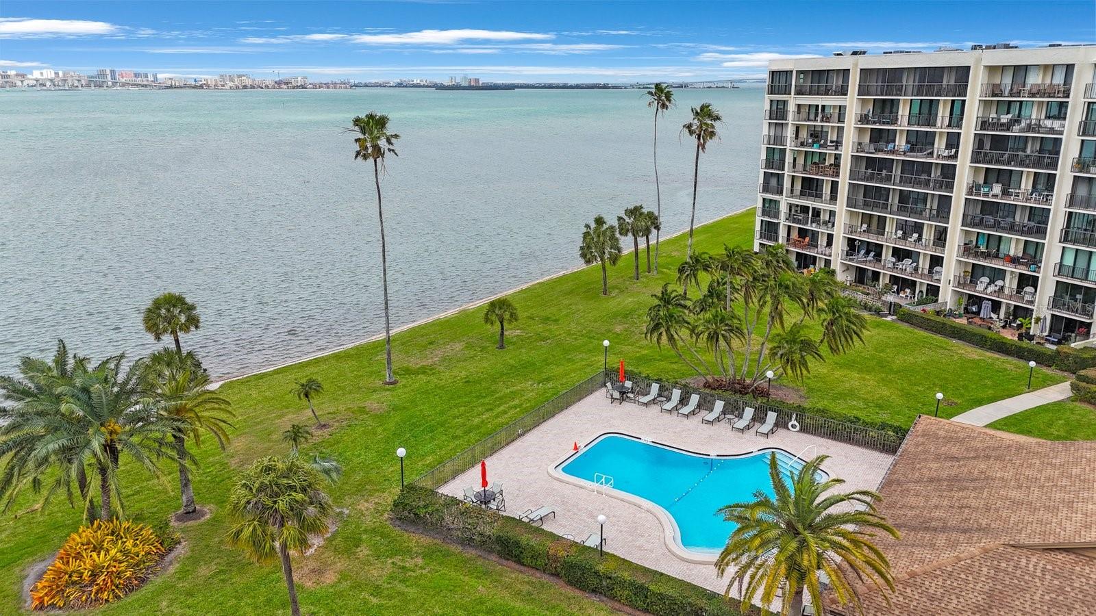 View of community pool.
