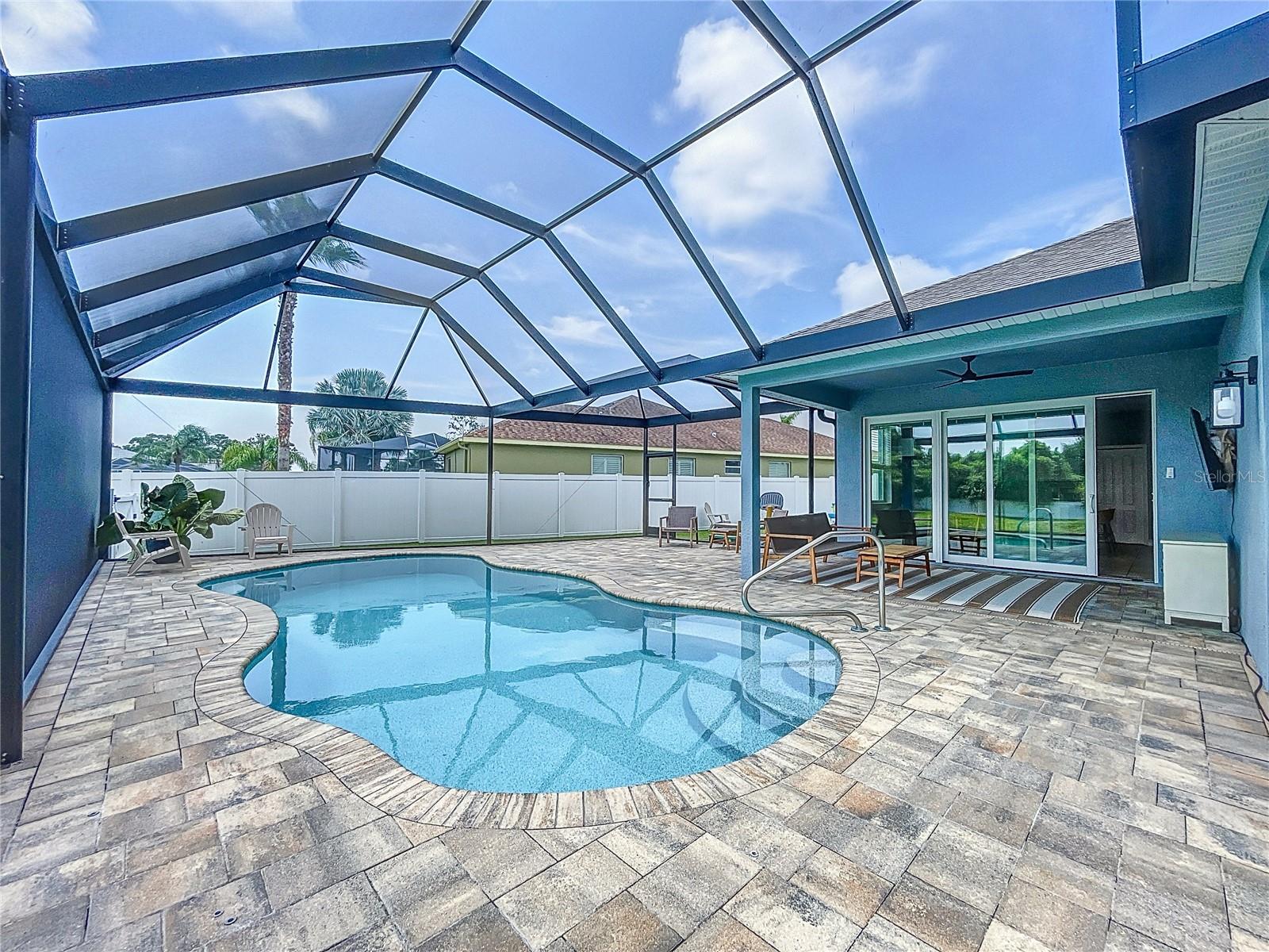 Heated salt water pool