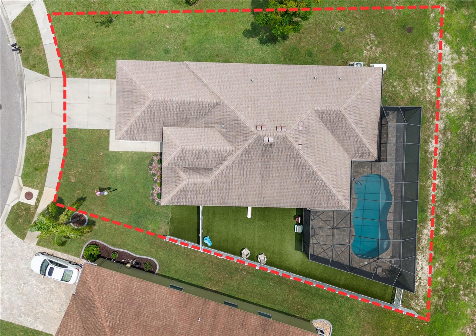 .21 Acre Lot from above