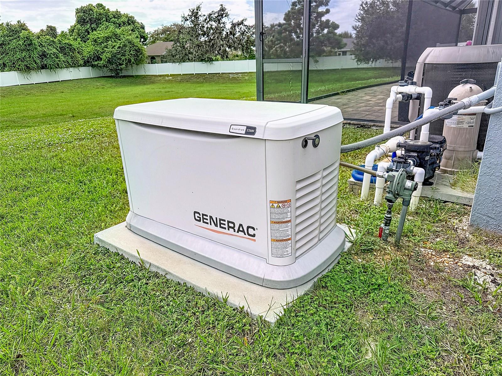 Generac Gas Powered  Backup Generator