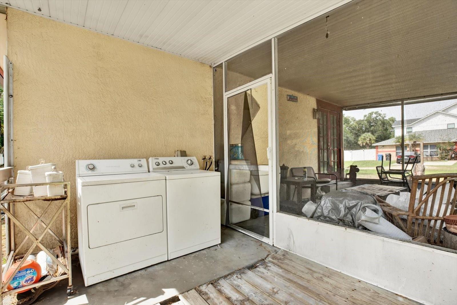 Laundry area
