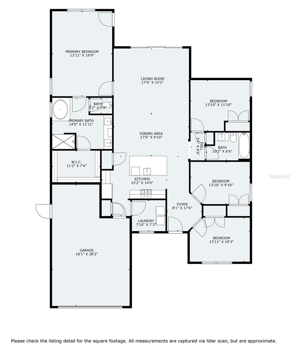 Floor Plan. Dimensions approximate.