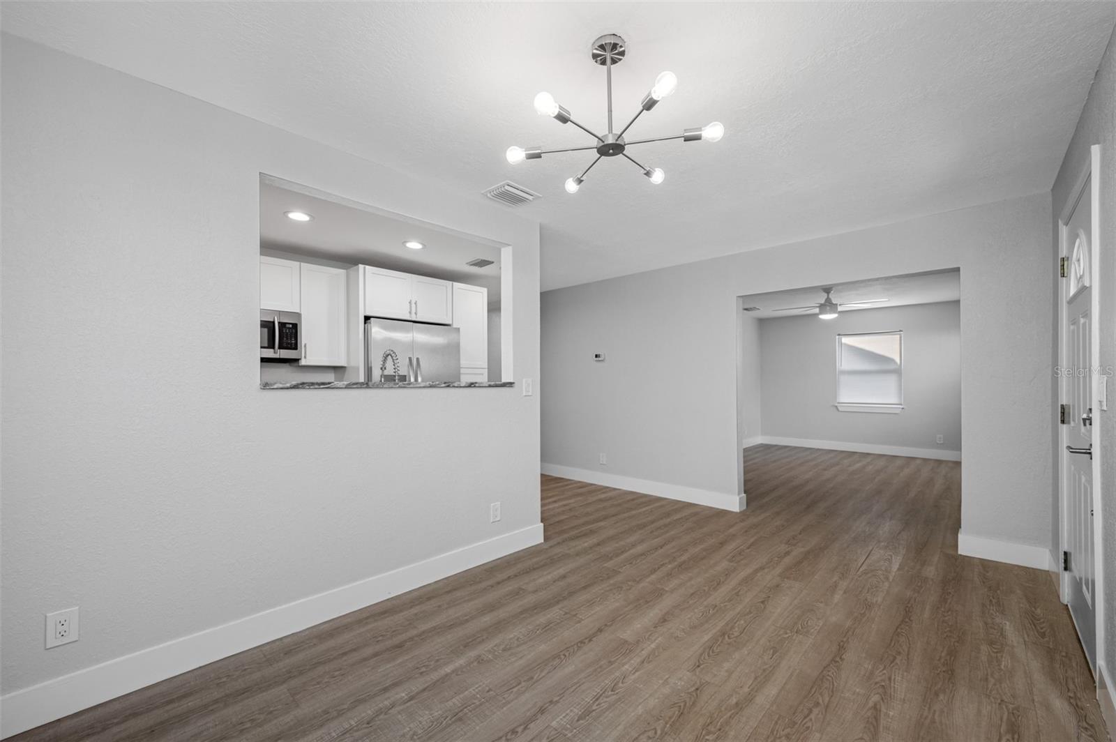 Dining Room/Living Room View