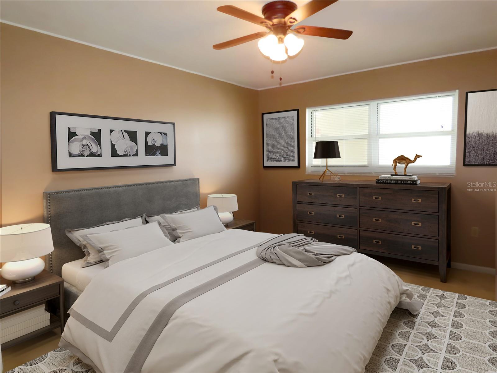 Virtually staged - bedroom 2