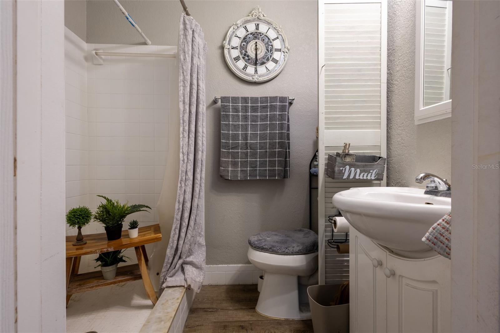 Primary bathroom, with walk-in shower