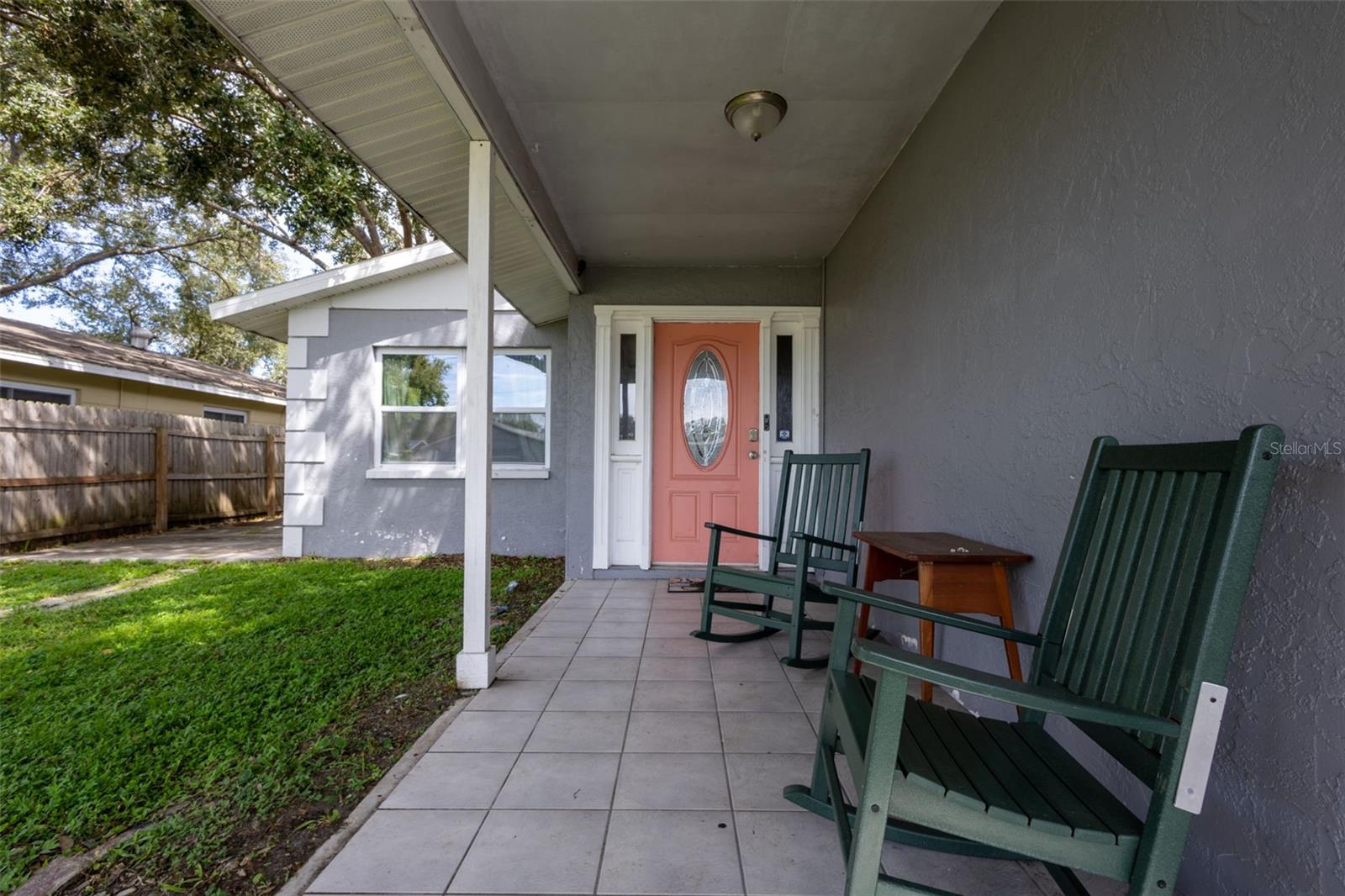 Inviting front porch