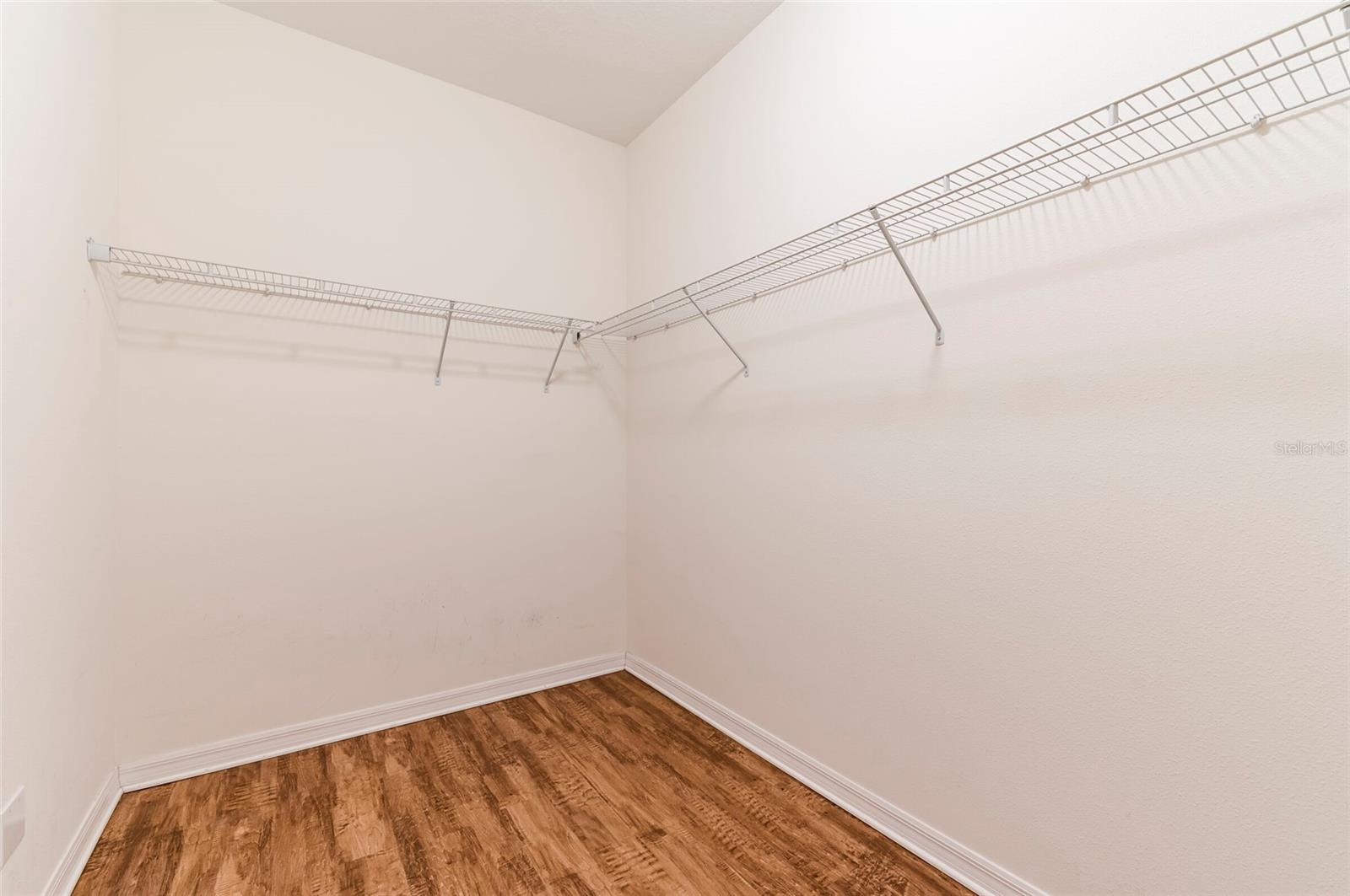 Primary walkin closet