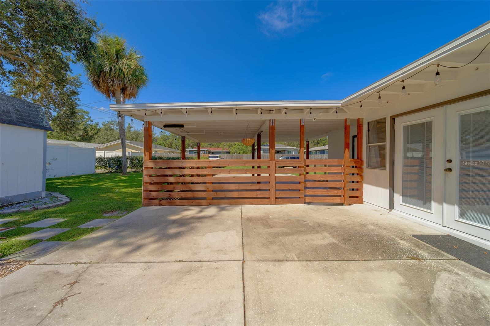 Patio to Carport space
