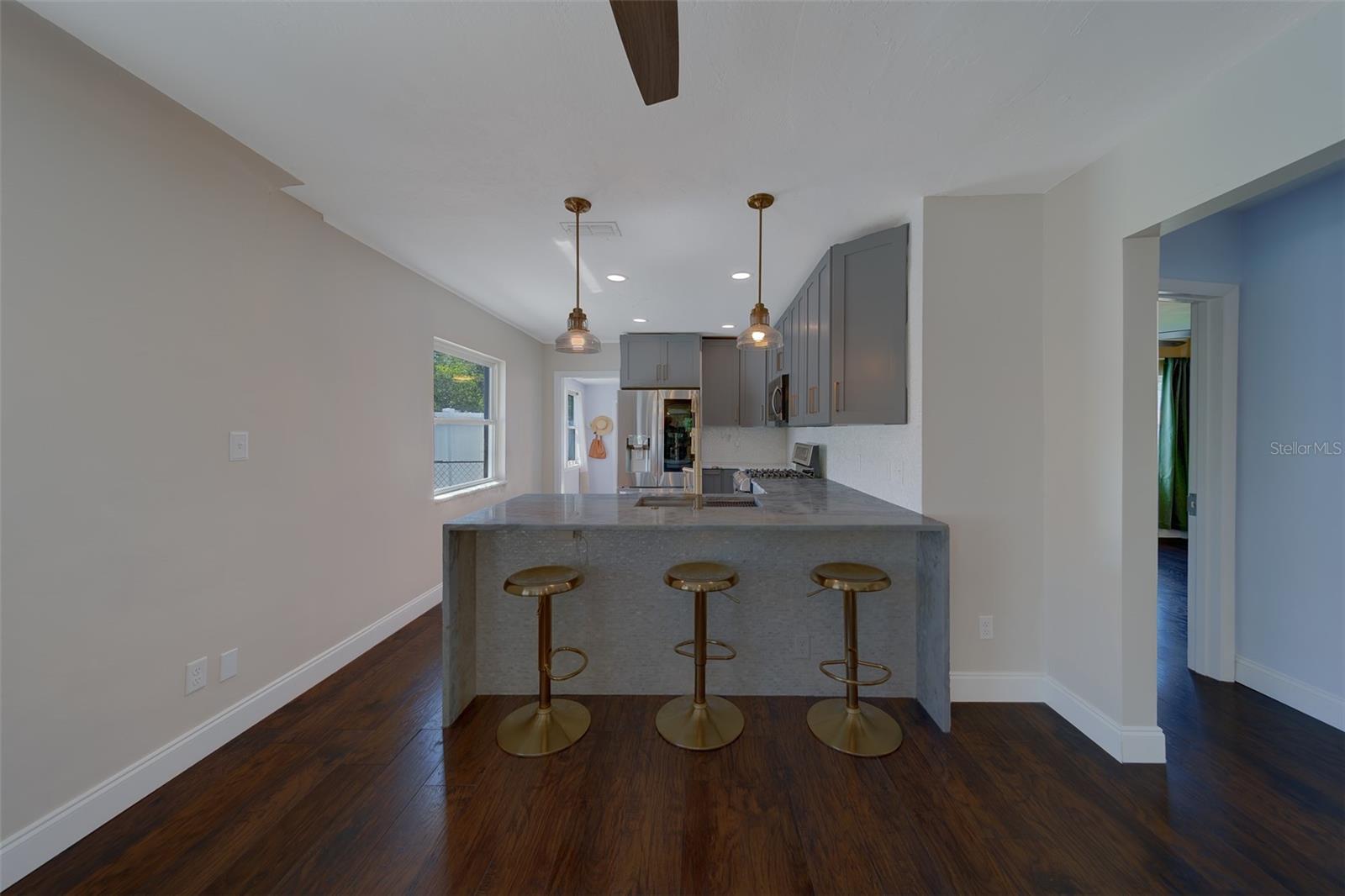 Kitchen bar area