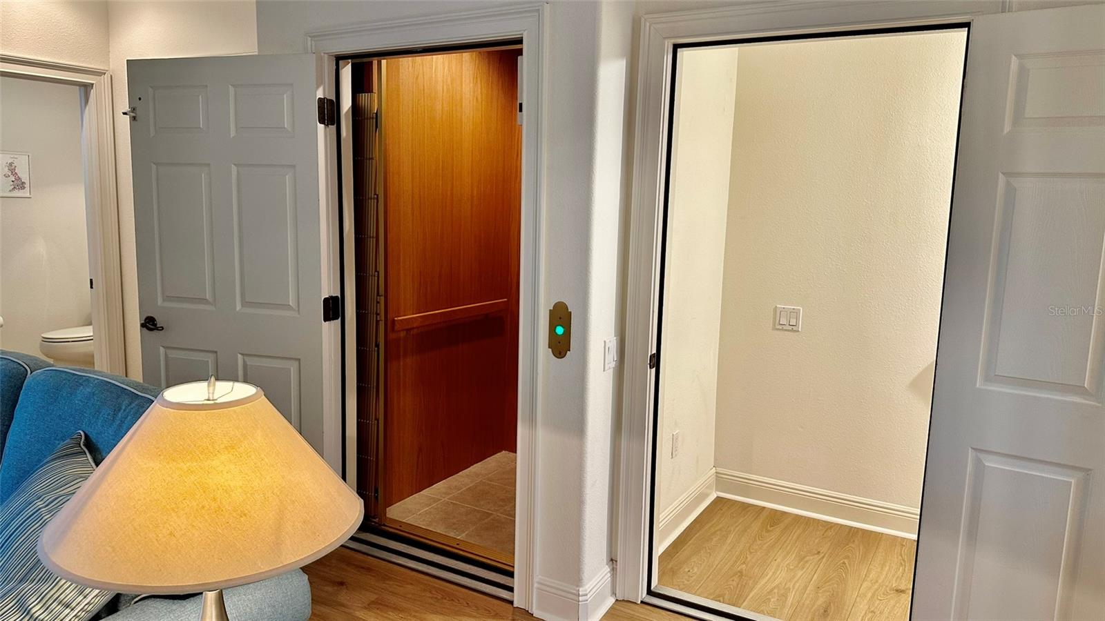 2nd Level Family room Elevator and Stair Door