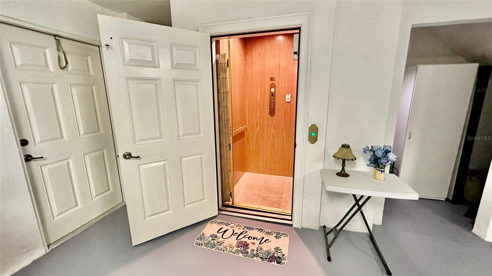 Garage Level Private Elevator