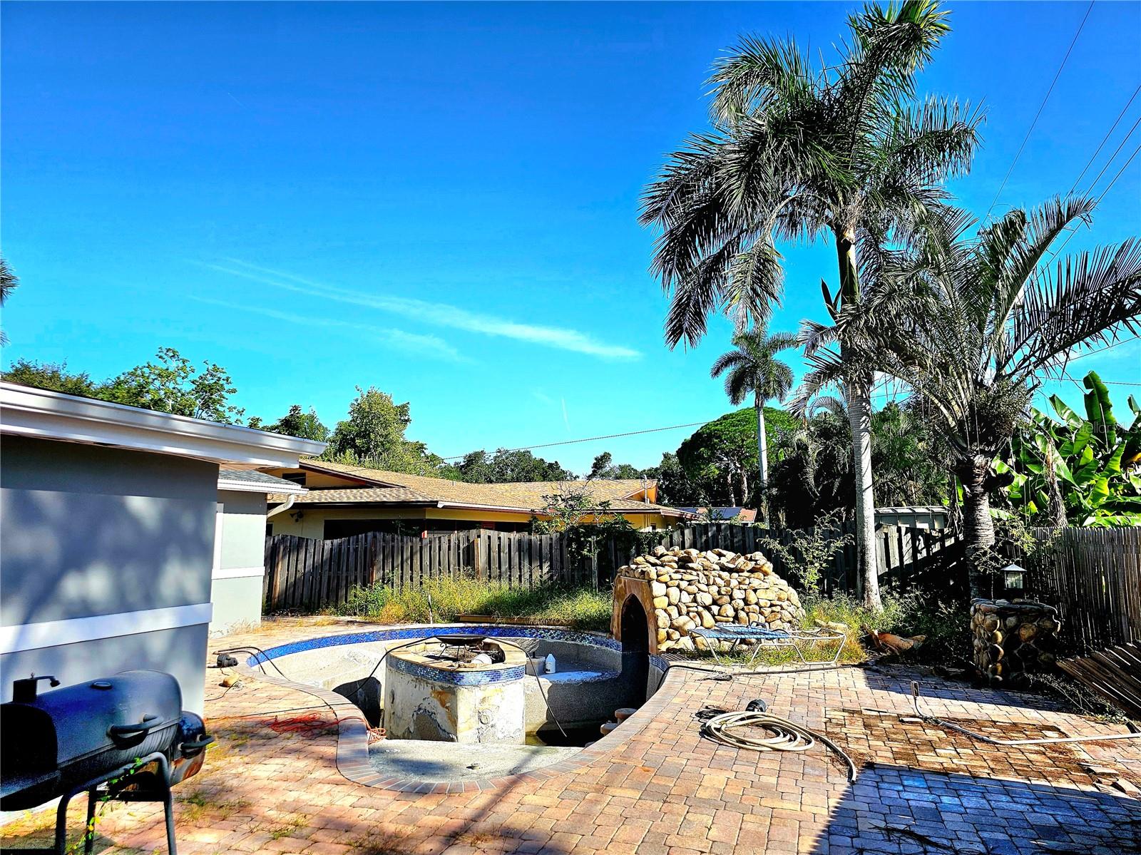 Pool area and deck