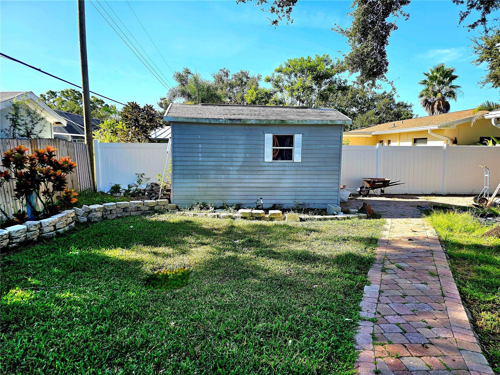 Shed is included in sale.