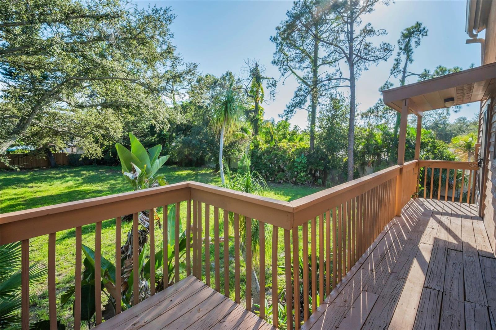 Wrap around balcony on the main level