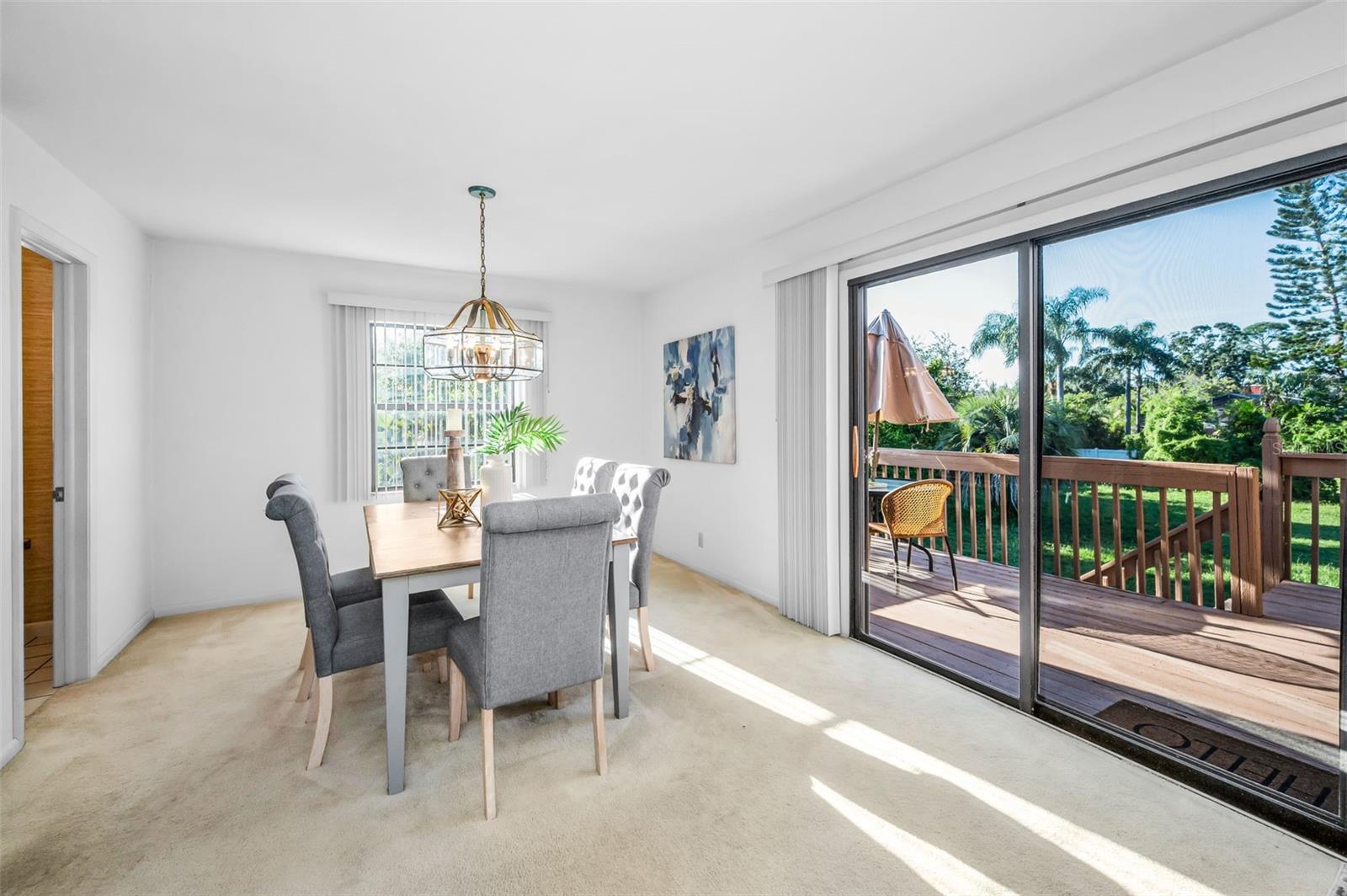 Dining Room with its own private balcony