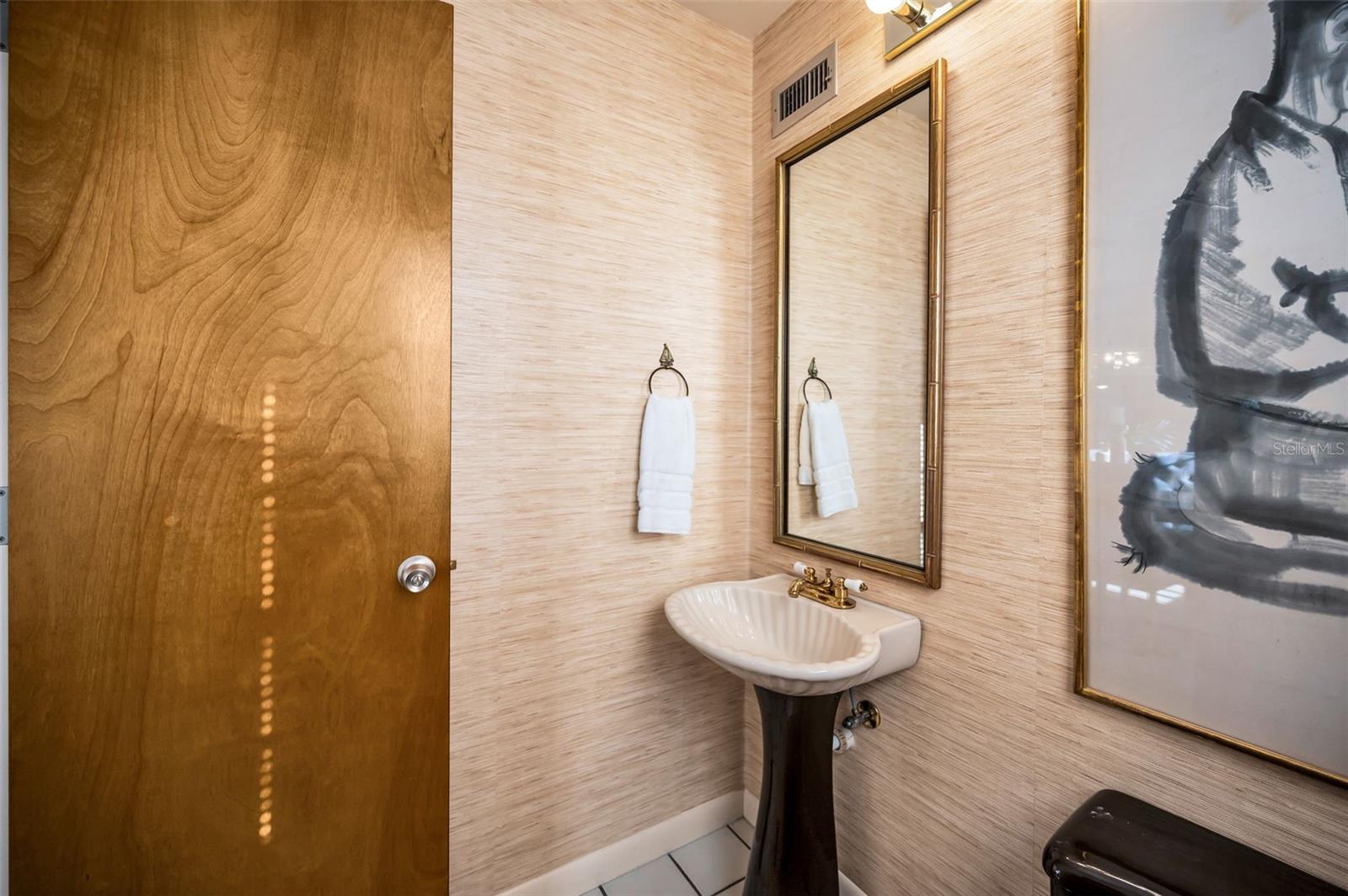 Main level half bath
