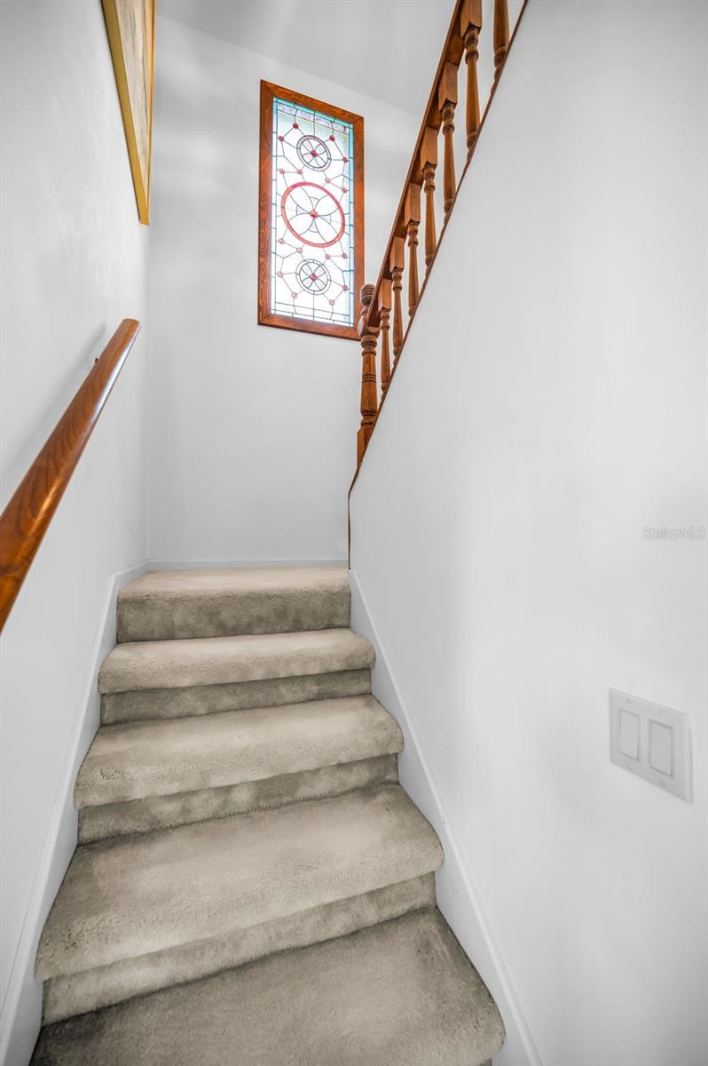 Stairs leading to the Upper Level
