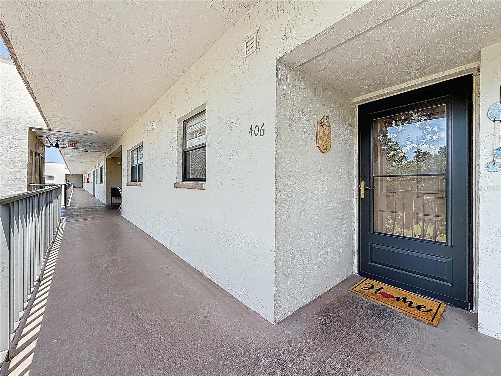 Well kept building and community w/ 8 pools Security door to enter building for privacy